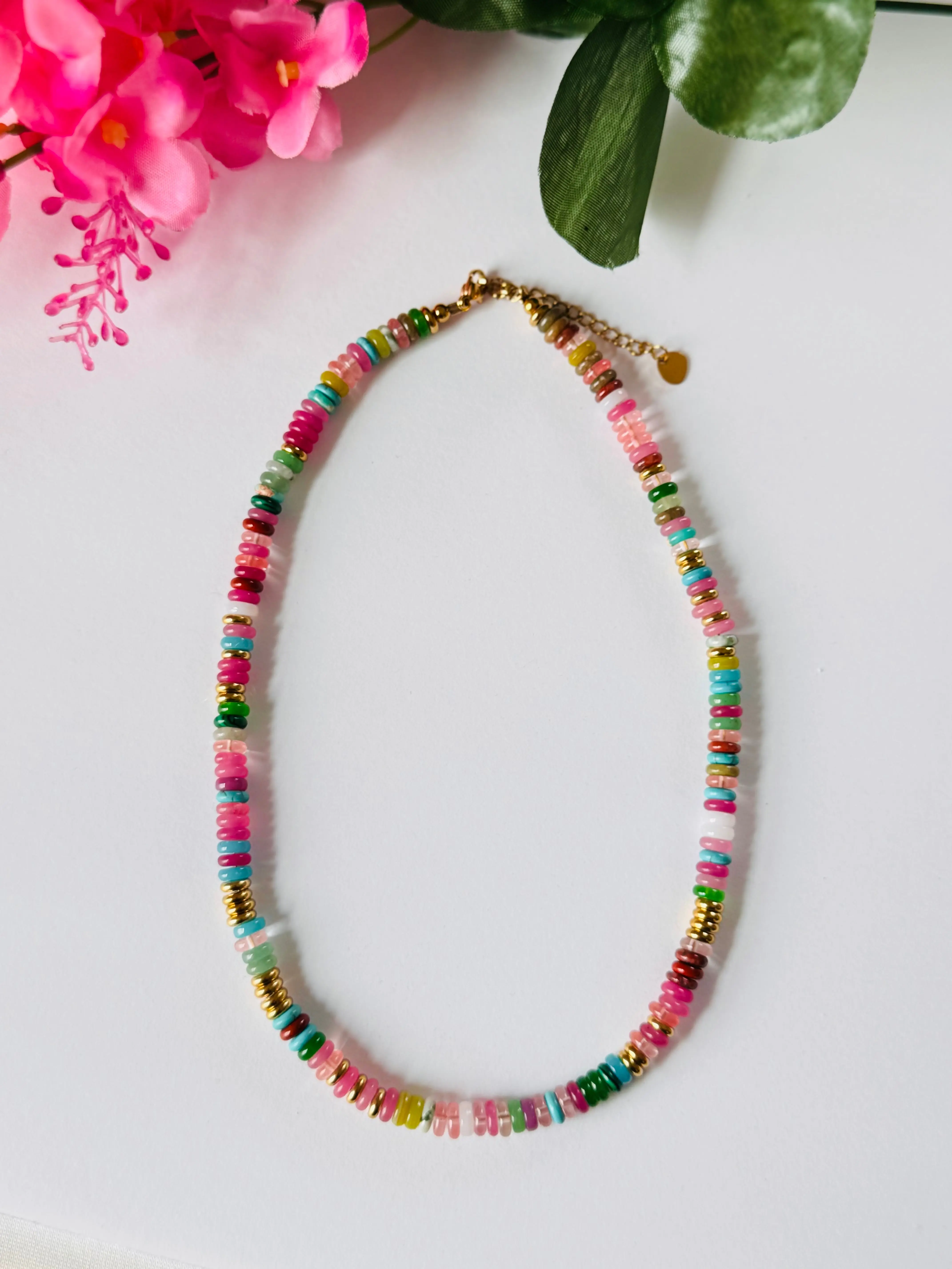 Colored stone necklace Colored stone necklace
