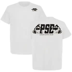 PSE Archery America’s Bow Graphic Tee, Unisex Fitted Short Sleeve Cotton Top, Gift for PSE Archery Fans, 100% Cotton Casual Tshirt, Tactical Gear, Made in USA - KitchenEra