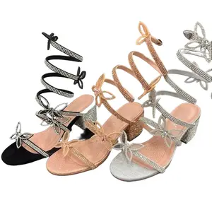 WOMENS SPIRAL BUTTERFLY BLOCK HEEL NATALIA-68