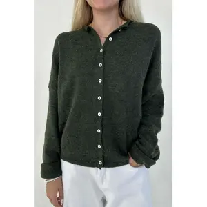 Haven Cardigan in Hunter Green
