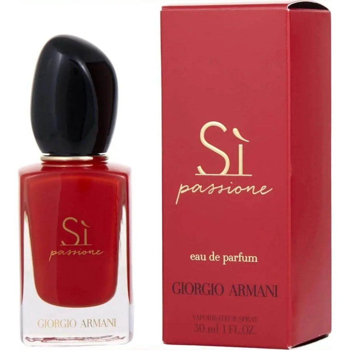 Giorgio Armani Si Passione EDP Women's Perfume - 1.0 oz, New in Box, Berry, Punchy, Strong-Smelling, Blackcurrant, Jasmine-Themed Women's Fragrance, Berry Women's Fragrance