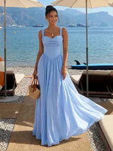 Curvysweet Celeste Women Bodycon Faux-Corset Formal Maxi Dress Built-in Bra Milkmaid Formal Bridesmaid Wedding Guest Dresses,summeroutfits,vacationoutfits,beachoutfits Sleeveless