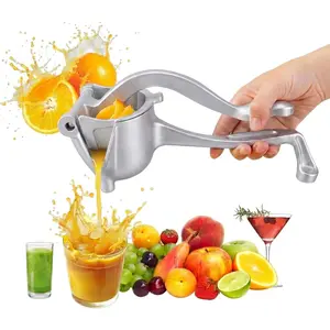 Juicer, Fresh Fruit Juice Extractor Aluminum Alloy, Juice Squeezer Handheld, manual juicer, Easy to Clean with 0.6L Capacity, Heavy Duty Single Press Lemon Squeezer for Lemon, Orange, Grape