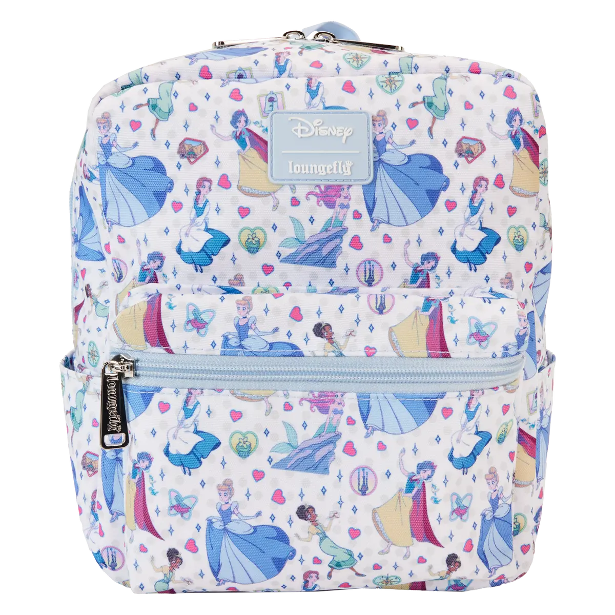Princess Manga Style All-Over Print Nylon Square Mini Backpack
