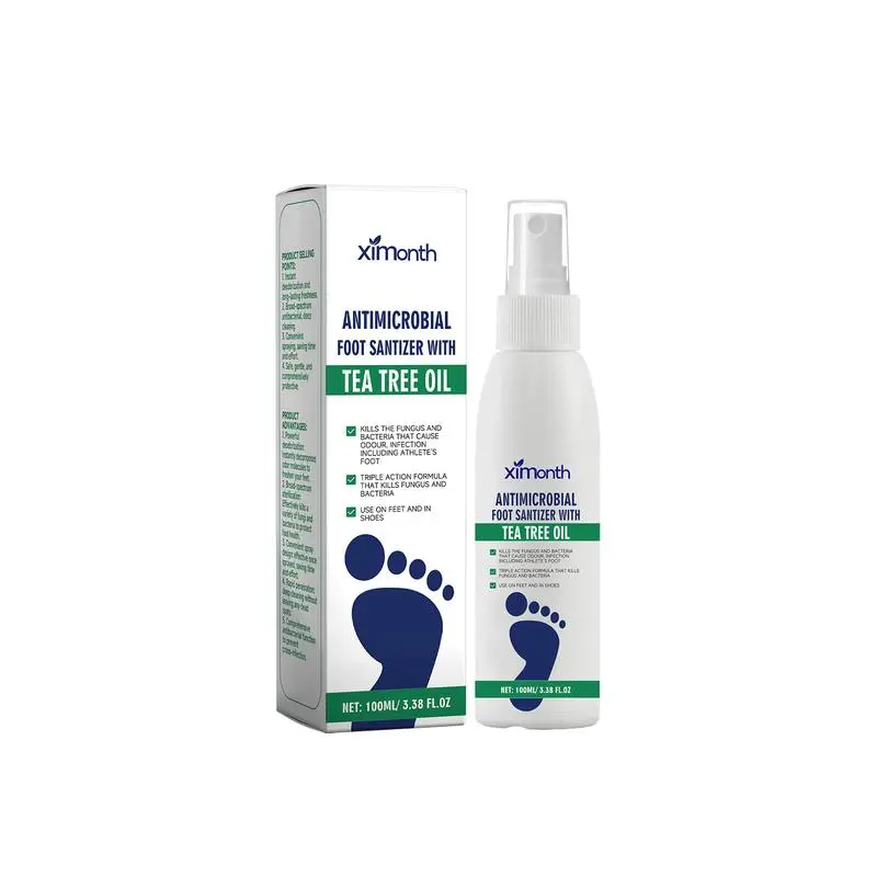 Tea Tree Oil Foot Spray - Plantar Moisturizing Deodorant for Odor Control & Dry Feet Care, Refreshing and Comfortable spray para pies con aceite de arbó té