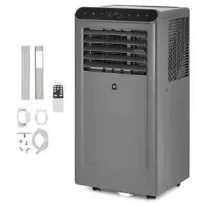 Portable Air Conditioner 8000 BTU - 3-in-1 AC Unit with Fan, Dehumidifier & Sleep Mode - Quiet Operation, Remote Control, 24H Timer, Window Kit, Cools Up to 350 Sq.Ft - Bedroom, Office, Dorm