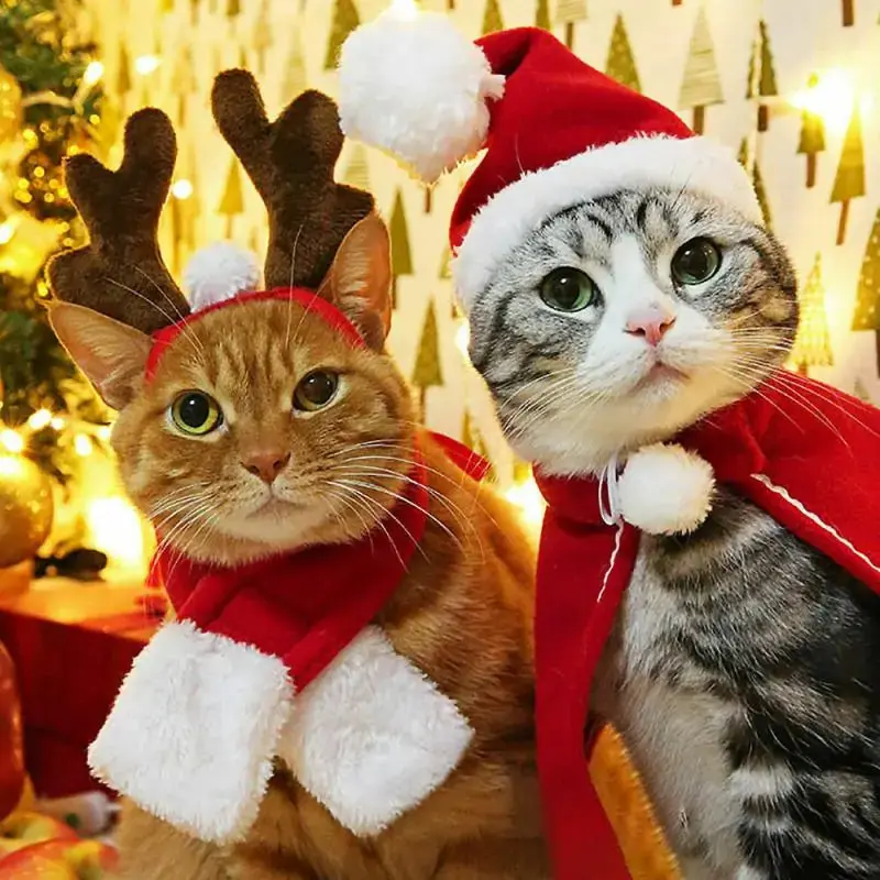 Pet Christmas Clothes for Dogs and Cats - Festive Pet Costumes