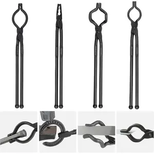 VEVOR Blacksmith Tongs, 4 PCS: V - Bit Bolt, Wolf Jaw, Z V - Bit Gripping - A3 Carbon Steel, 18' for Blacksmiths BladesmithsVEVOR Super Brand Day