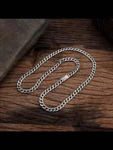 Men Women Unisex Tiger Head Necklace, Street Style Cuban Chain Design, Versatile Trendy Accessory for Daily Wear & Casual