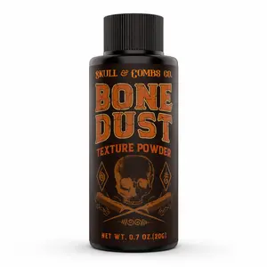Skull & Combs Co. Bone Dust Texture Powder – Matte Hair Styling Powder for everyone – Instant Volume, Grit & Lift – Lightweight, Non-Greasy, Long-Lasting Hold – Professional Barber Grade – 0.7 oz