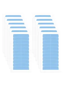 Hair Extension Tape 120pcs Tape Replacement Double Sided Strong Hair Extensions No-Residue 0.3 * 1.6inch Per Piece Wig Tape