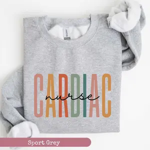 Cardiac Nurse Sweatshirt, Cardiac Nurse Shirt, Heart Anatomy Sweaters, Heart Nurse hoodie, Cardiology Nurse Shirt, Cvicu Sweater Cotton Crewneck