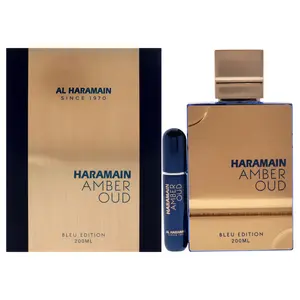 Amber Oud - Blue Edition by Al Haramain for Unisex - 6.7 oz EDP Spray Amber Oud Aqua Dubai Perfume Exotic Amber Oud Aqua Fragrance oud  fragrance natura