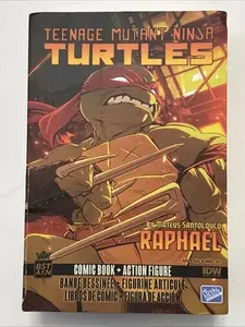 BST AXN, TMNT, Raphael, Comic Book + Action Figure