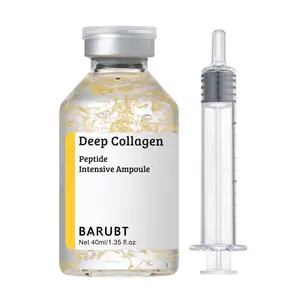 BARUBT Deep Collagen Peptide Intensive Ampoule, Korean Anti-Aging Facial Essence for Face Tightening, Lifting, Smoothing, Hydrating, 40ml, 2 Pack
