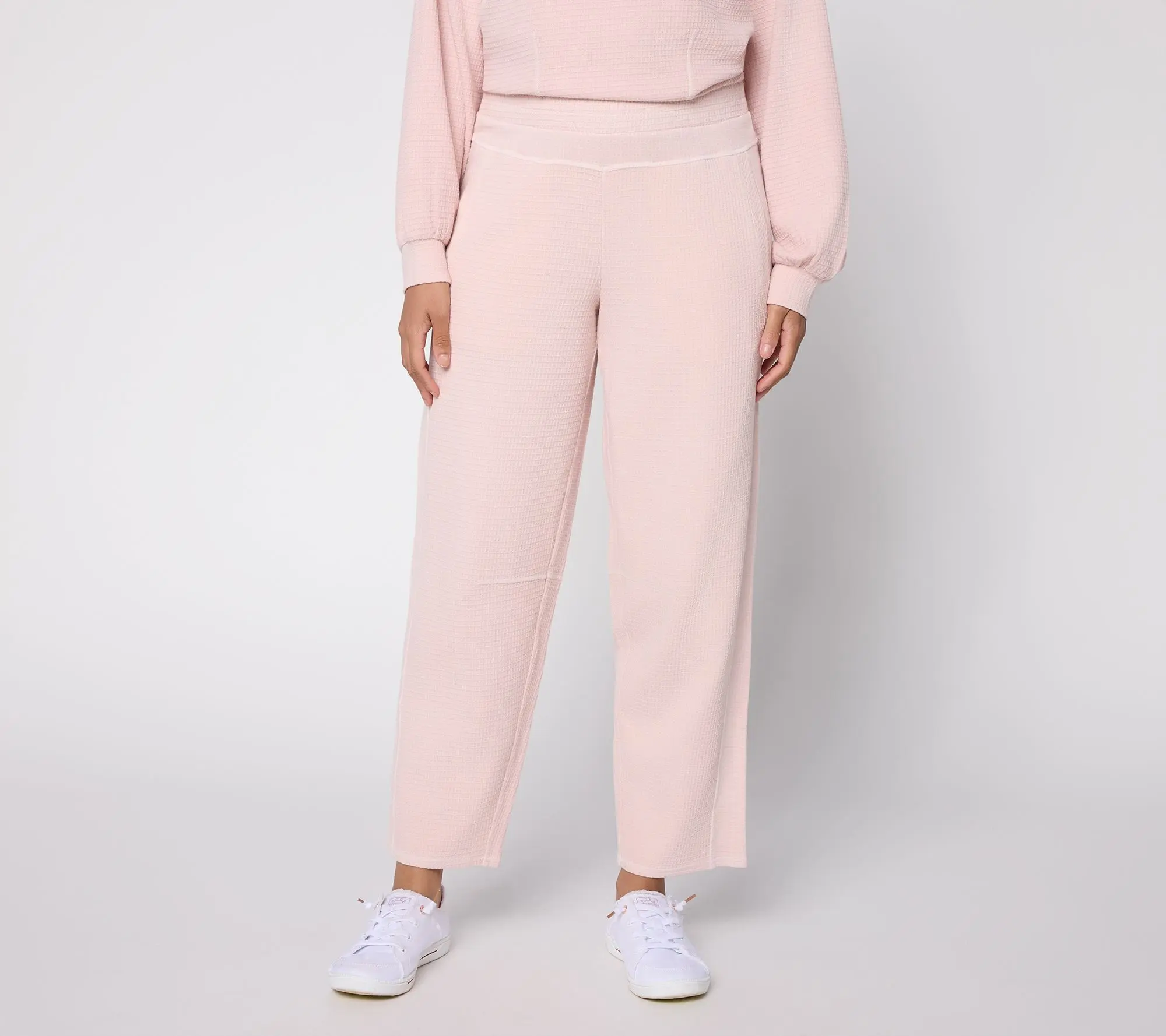 AnyBody Regular Washed Waffle Modified Barrel Pant