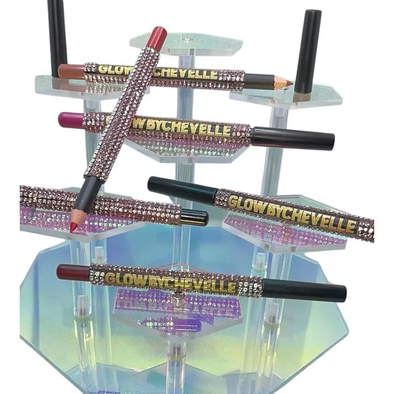 Glowbychevelle Lip/Eye Liner - Perfect for Any Occasion labial mate lawless lip gloss black Eyeliner Glossy Smooth Flawless Cosmetic Makeup Lipliner Matte Matte Lip Pencil and Silk lip liner creamy and smooth