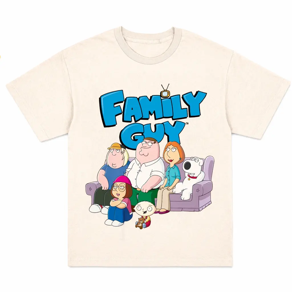 Family Guy Peter Lois Griffin Retro Cartoon Graphic Tee HY7116