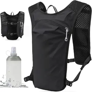 Running Hydration Vest ,Lightweight Insulated Pack with 250ml Soft Flask Daypack for Hiking Trail Running Cycling Race Marathon for Women Men