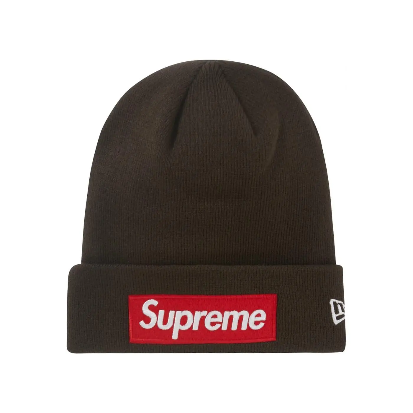 Supreme New Era Box Logo Beanie (FW22) Brown