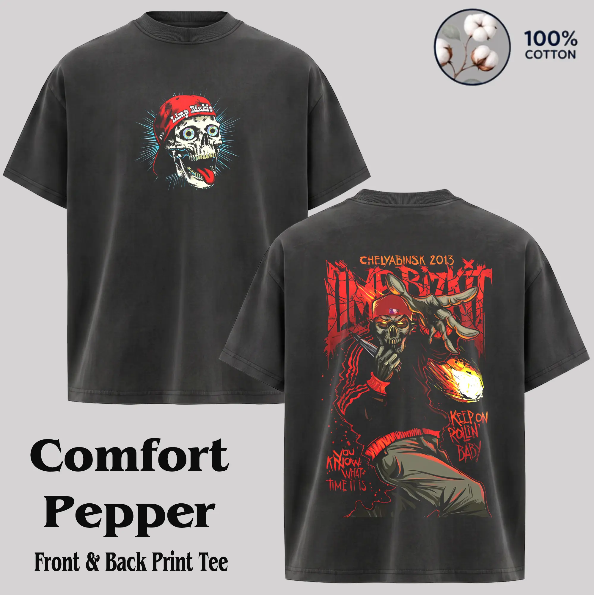 Limp Bizkit 1998 Ozzfest Toilet Bowl 2-Sided Cold Menswear Tshirt - Round Neck, Shortsleeve Cotton Crew Neck Top, Unisex Breathable Fitted Hoodie, Love Gift for Band Fans, Stylish, Valentines Day, Streetwear, Foldable, Casual Rock Vibe, Easy Wear, Two-Sid