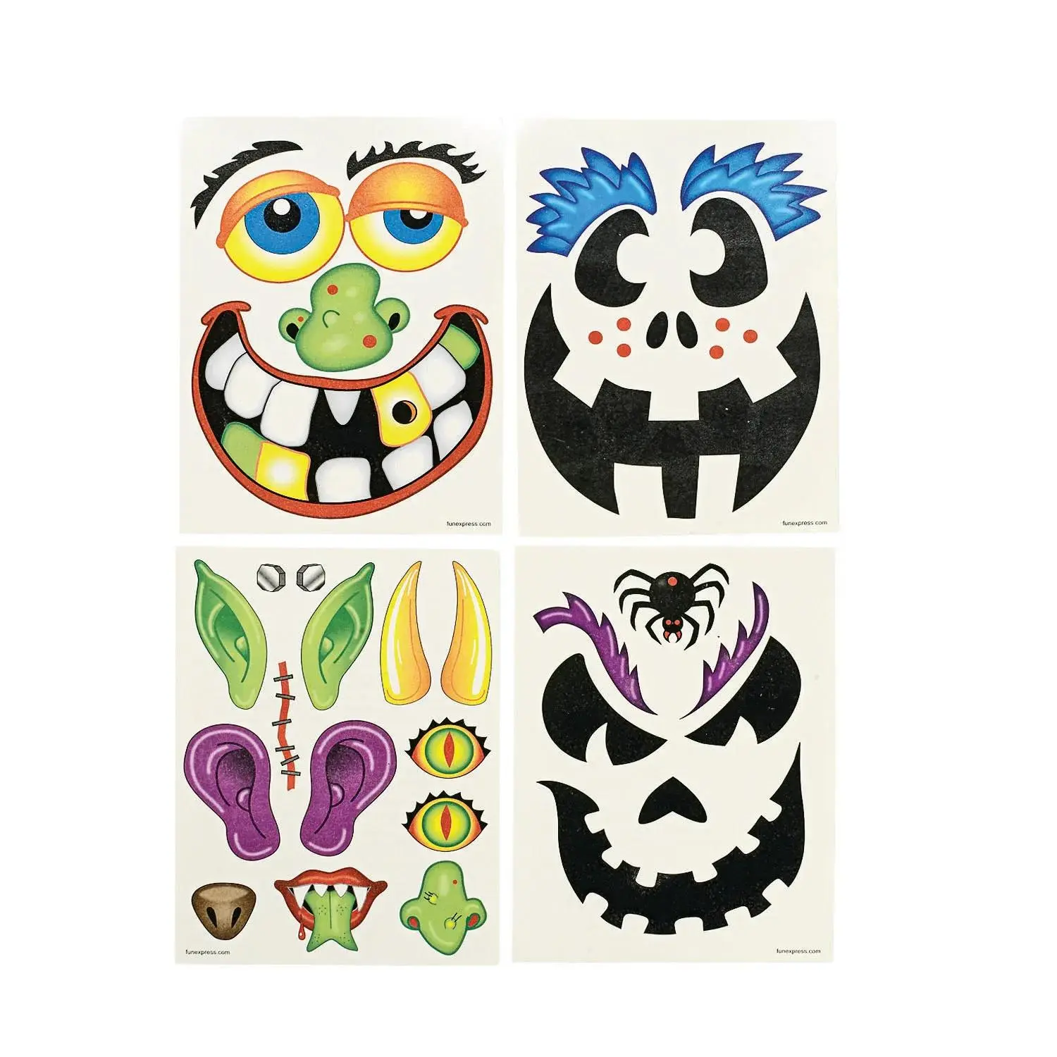 Pumpkin Tattoos - Halloween - Carving Accessories - 24 Pieces