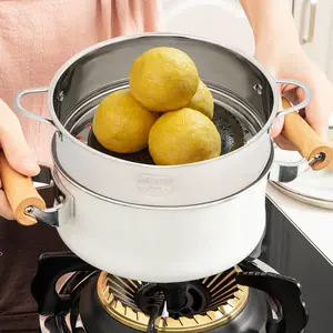 22/16/20 cm stainless steel steamer basket with handle, steamer insert for pressure cooker, silver color, for induction stove, etc.