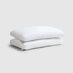 COOP Sleep Goods Essence Adjustable Down Alternative Pillows 2-Pack, Breathable Bed Pillows with 2-Inch Gusset for Side, Back, and Stomach Sleepers, Classic and Crescent Shapes, Queen and King Sizes