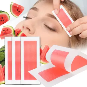 30pcs of watermelon lip hair removal wax strips, quick and painless hair removal patches, smooth skin, suitable for underarms, lips, sideburns, fingers, suitable for both men and women, portable packaging, a great gift for friends.