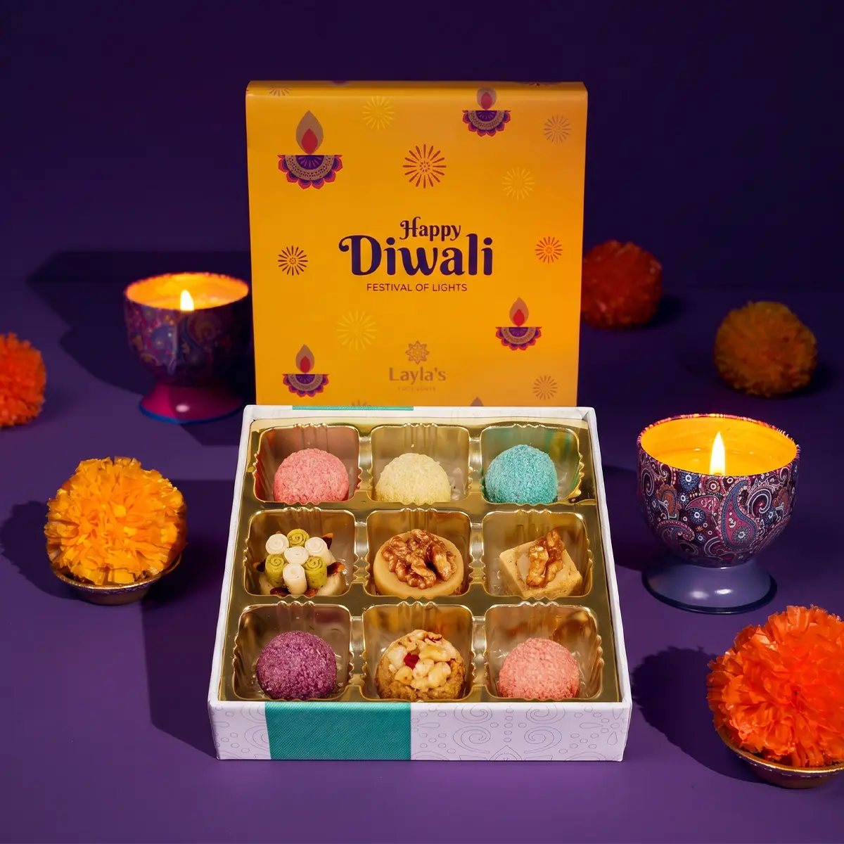 Layla's Delicacies Diwali Gift Box — Handcrafted Nutty Sweets Layla's Delicacies Diwali Gift Box — Handcrafted Nutty Sweets