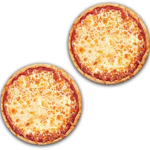 One Pair Pizza #3 Vinyl Memorabilia 12" inch Slip Mat Turntable Slipmat DJ Platter Pad x2