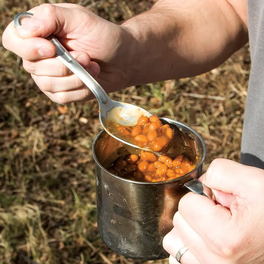 GI-Issue Stainless Steel Utensil Set - Fork, Spoon, and Knife