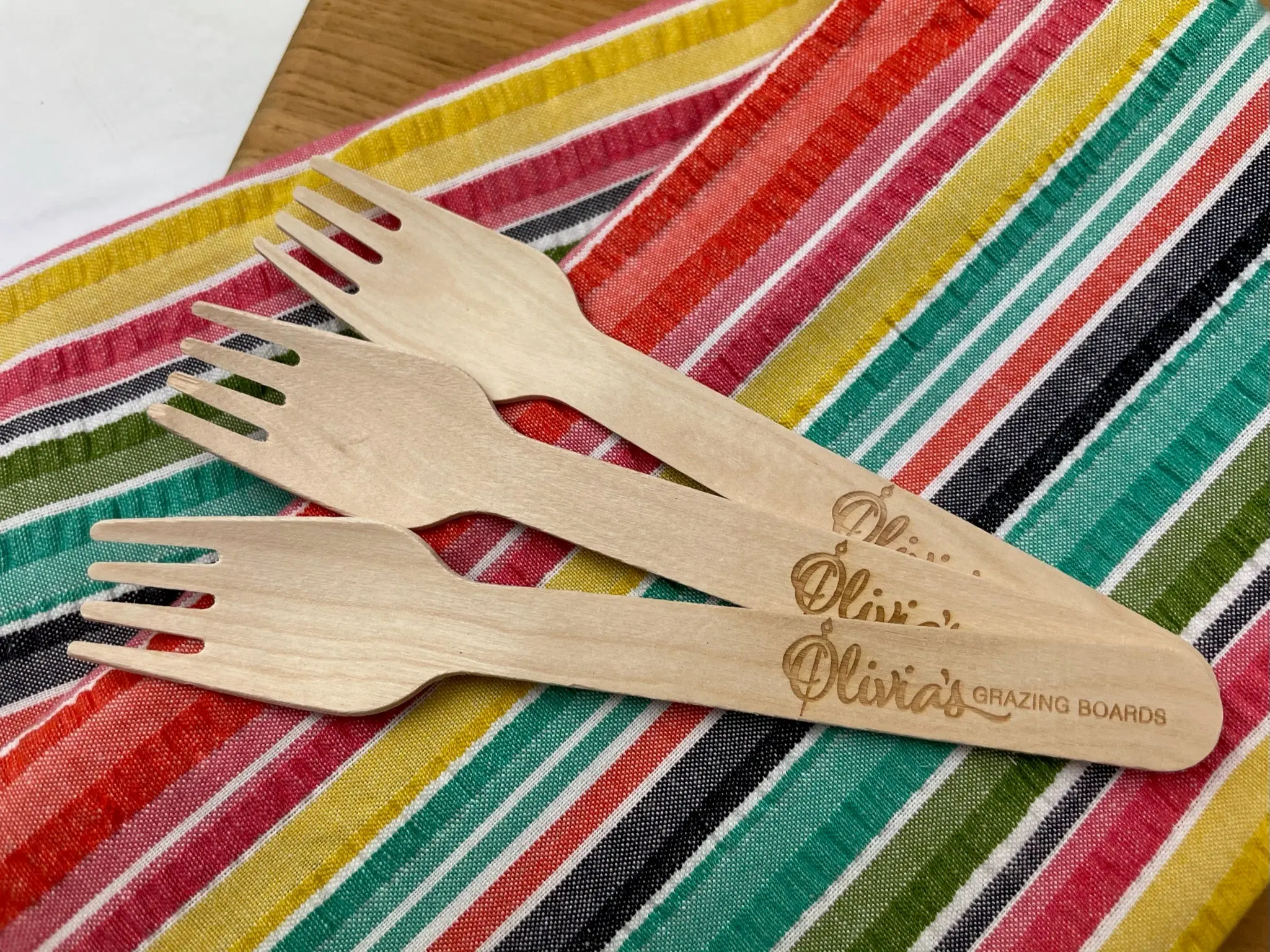 6" Personalized Wood Fork