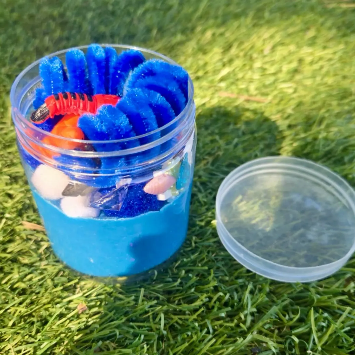 Ocean Sensory Dough Sensory Dough jars - Ocean Theme with Interactive Play for Children
