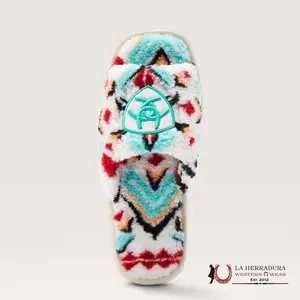 ARIAT WOMENS SQUARE TOE SLIP-0N COZY SLIDE