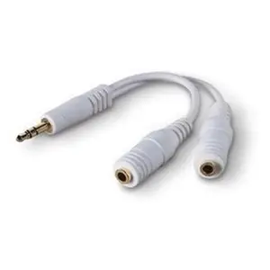 Belkin 6-in Digital Speaker Splitter Cable (Model 007667) - 6-in-1 Stereo Headphone Splitter, Portable CD Player Accessory with Audio Connector