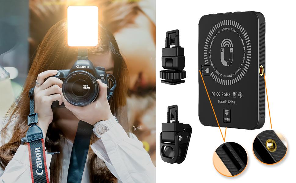 Content Creator Essential! Clip-On LED Selfie Light, 360° Adjustable Phone Light For Video Recording & Live Streaming