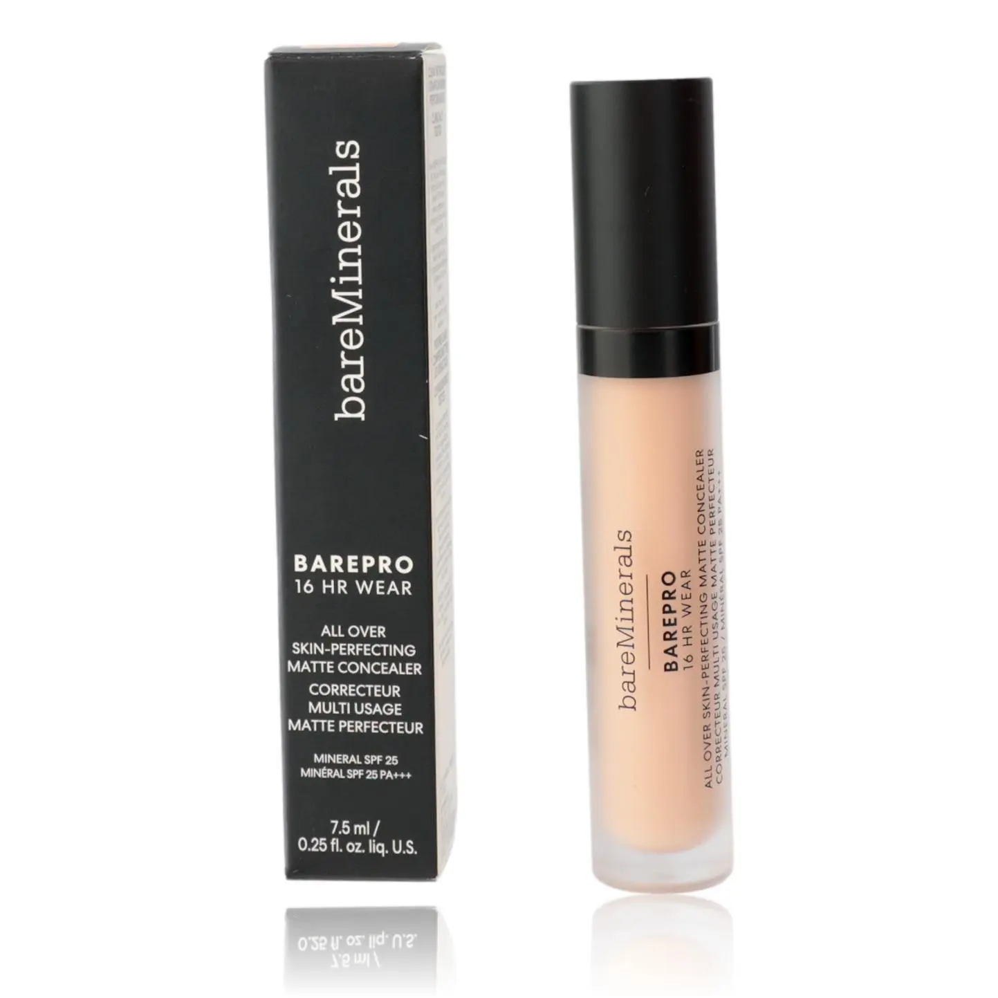 Bare Minerals BarePro 16-Hour Wear Full Coverage Concealer, Mineral Matte Finish with SPF 25, Fair 150 Cool, 0.25 oz, Cosmetic, Longwear, Makeup, 0.25Oz