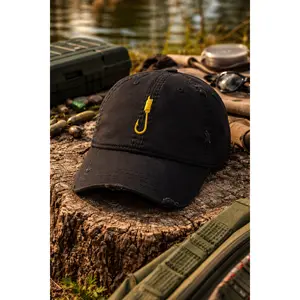 BlackSheep Distressed Embroidered Fishing Hook Hat