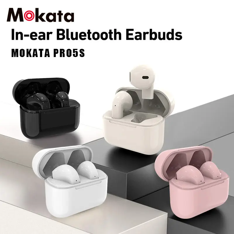 Mokata Wireless Bluetooth 6.0 In-Ear Earbuds with Built-In Microphone - AI Capabilities Bluetooth Audio Headphones for Sports, Office Use, Voice Calls & Gaming, Ai Capabilities In-Ear Headphones, Bluetooth Audio In-Ear Headphones