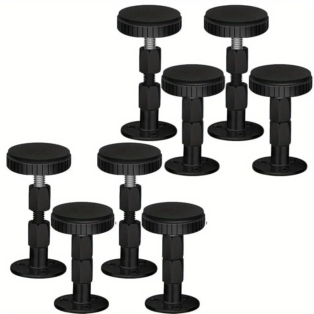 8Pcs/Set Adjustable Threaded Headboard Stoppers/Bumper Against Wall,Behind Bed Frame Protector Anti-shake Tool,Bed Shake Support Stabilizer Device for Anti-Knocking,Banging,Tools & Hardware,Summervibes