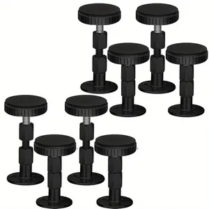 8Pcs/Set Adjustable Threaded Headboard Stoppers/Bumper Against Wall,Behind Bed Frame Protector Anti-shake Tool,Bed Shake Support Stabilizer Device for Anti-Knocking,Banging,Tools & Hardware,Summervibes