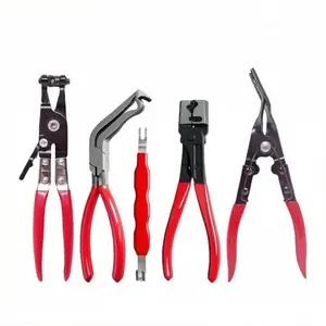 Automotive Electrical Disconnect Pliers Kit,Auto Repair Plier,High-Carbon Steel Connector Separator 60 ° Pliers,Hose Clamp Plier,Car Trim Clip Removal Pliers,Plug Release Tool and Wire Terminal Removal Kit