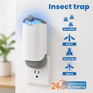 Portable indoor mosquito killer light set, quiet insect trap, UV insect lure lamp with ambient night light for indoor pest control—repels flies, fruit flies, flying insects, moths, and mosquitoes; compatible with zzevo M364, M364A, and Max series.