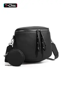 Lychee Texture Large Crossbody Bags for Women, PU Leather Bum Bag with Coin Purse, Checkered Sling Purse with Adjustable Strap, Lightweight Shoulder Bag, Fashionable Patterned Bag, Travel Gifts Everyday Use
