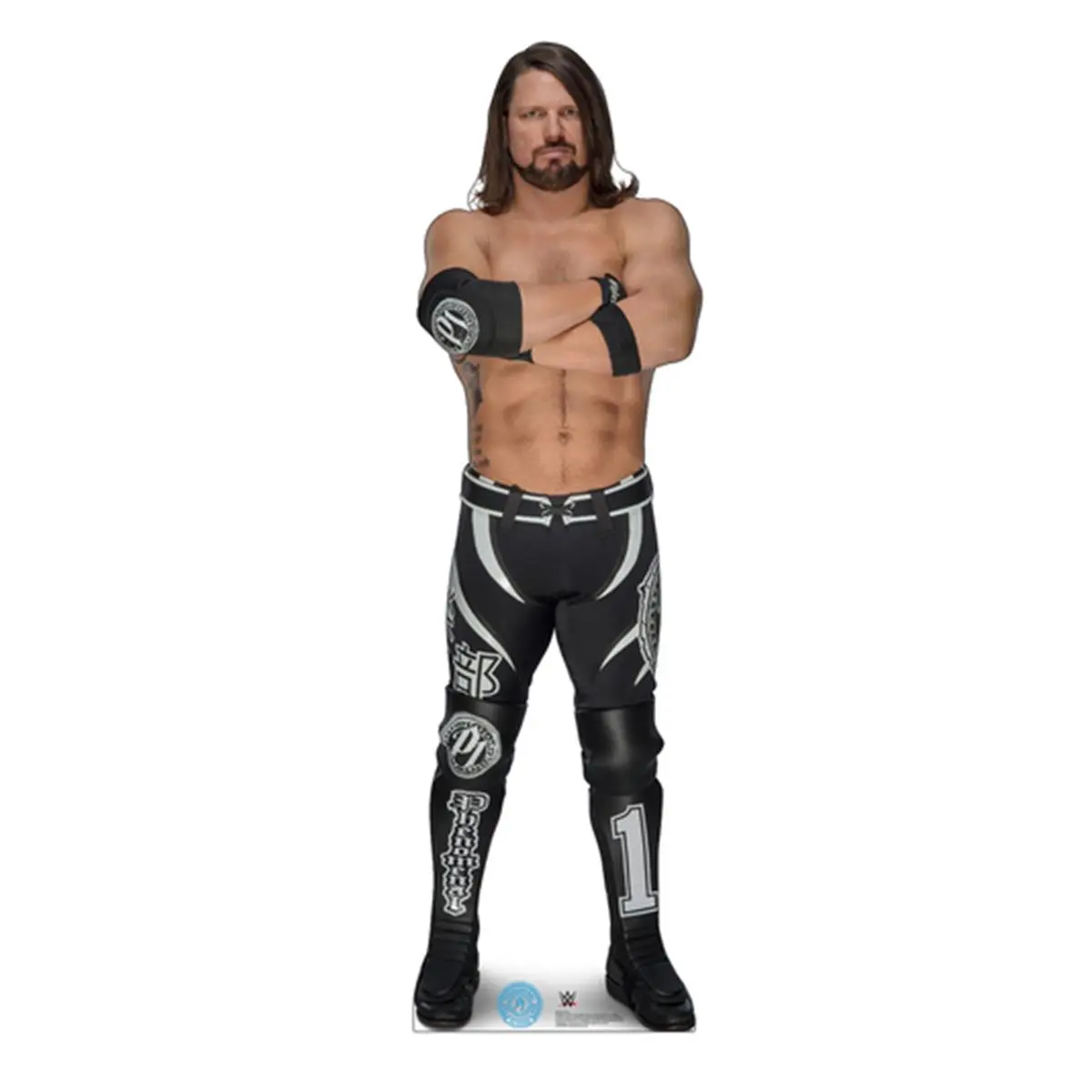 Advanced Graphics AJ Styles Printed Cardboard Cutout - High-Quality Printing WWE Wrestling Memorabilia, Decorative Photo Home Decor for WWE Fans, Watch Party Supplies