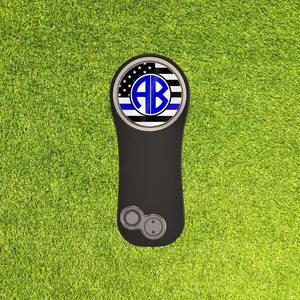 Personalized PitchFix Divot Tool | Golf Accessories | Golf Gifts | Police Blue Line