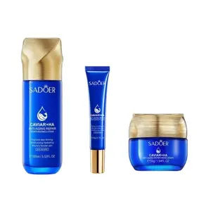 Caviar Hyaluronic Acid Repair Moisturizing Cream,96% Natural extract for Skin Care,Awaken Youthful Skin Lotion and Strengthen Skin Defense Essence