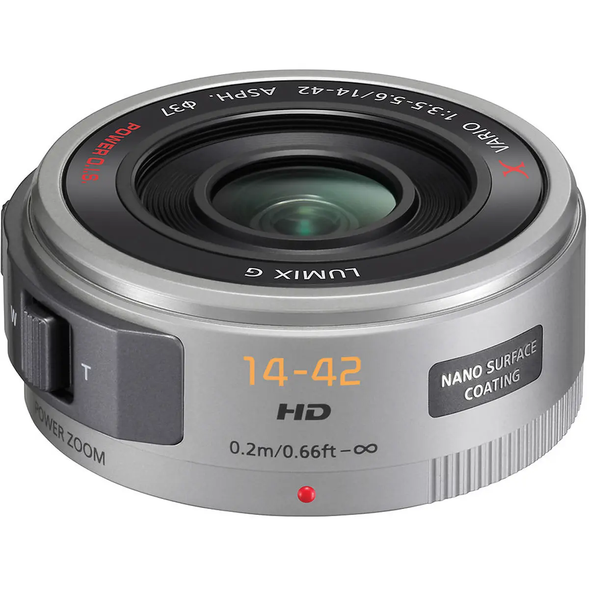 Panasonic LUMIX G X Vario PZ 14-42mm f/3.5-5.6 Aspherical Lens for Micro Four Thirds, Silver