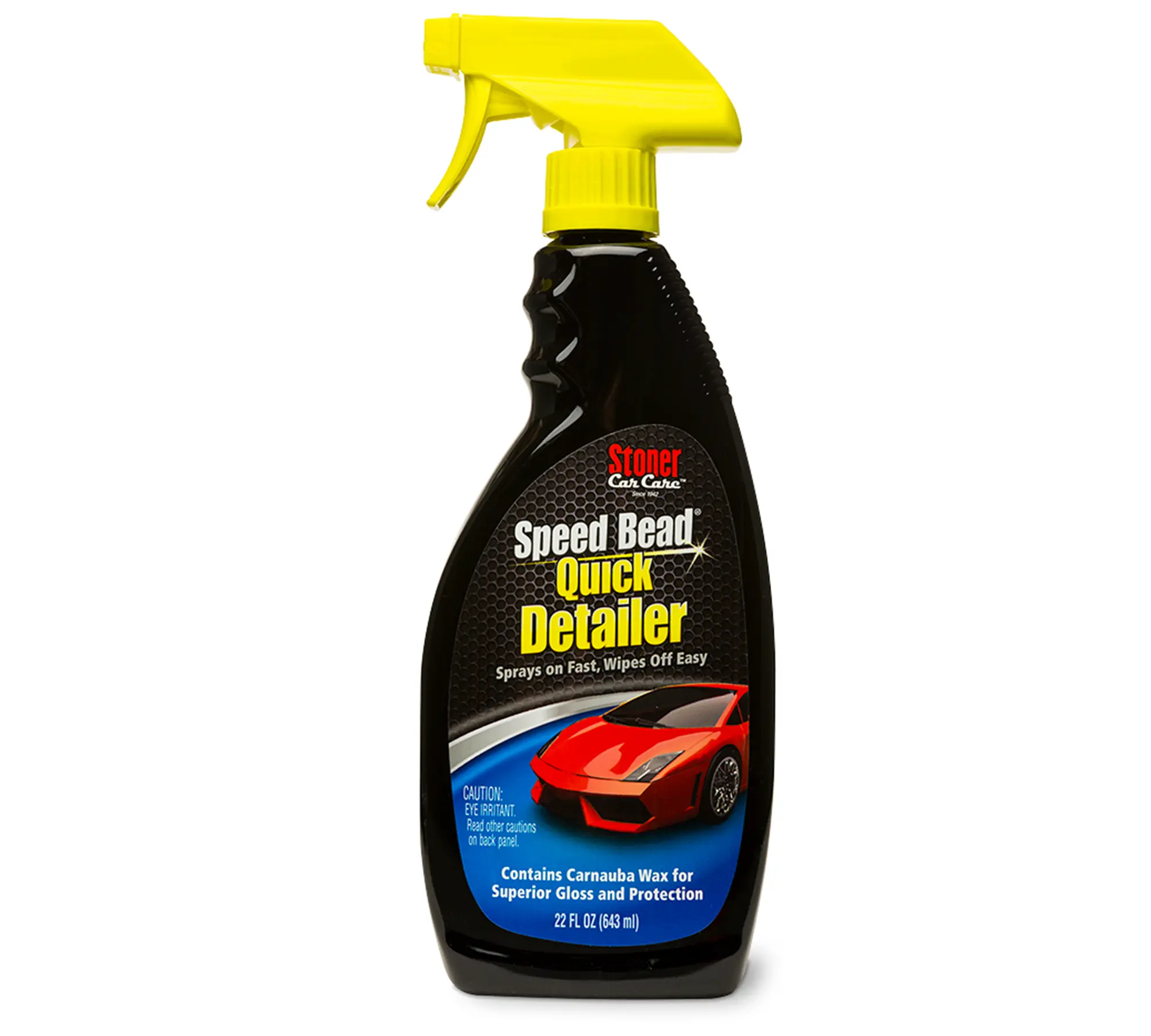 Stoner Car Care Speed Bead Automotive Quick Detailer Spray - 22 fl oz Liquid Waxes-Infused Easy Wipe Solution for Dust, Smudges, Light Contaminants - Protection, Gloss, Slickness in Spray Bottle